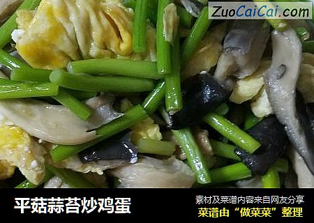 平菇蒜苔炒鸡蛋