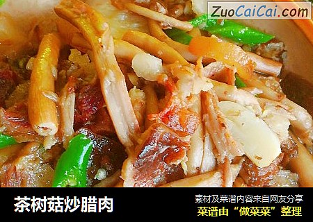 茶树菇炒腊肉