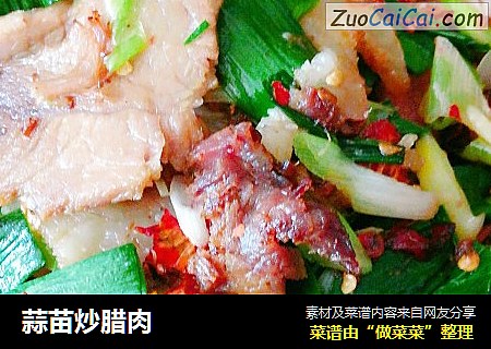 蒜苗炒腊肉