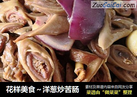 花样美食～洋葱炒苦肠