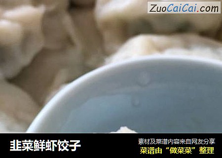 韭菜鲜虾饺子