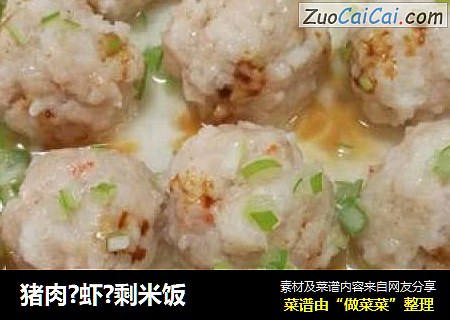 猪肉?虾?剩米饭