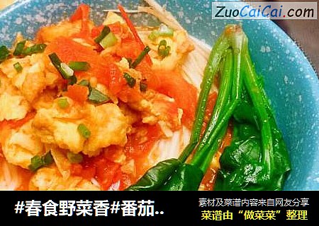 #春食野菜香#番茄鸡蛋菠菜竹升面