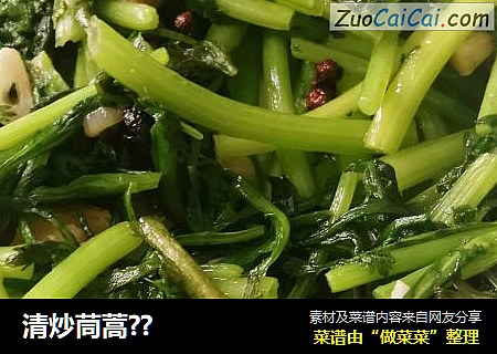 清炒茼蒿??