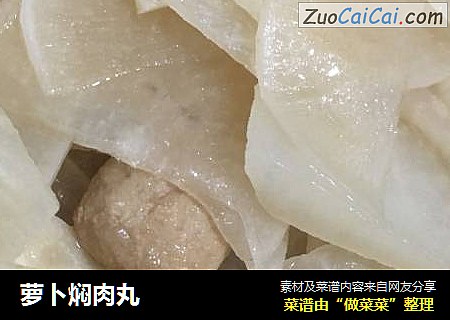 萝卜焖肉丸