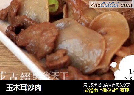 玉木耳炒肉