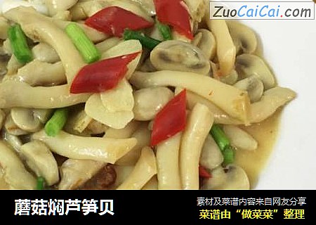 蘑菇焖芦笋贝