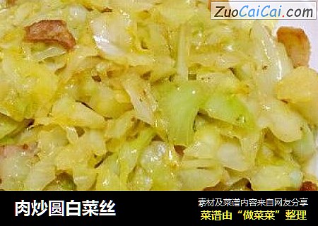 肉炒圆白菜丝