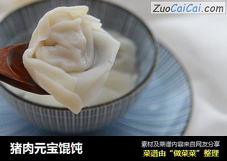 猪肉元宝馄饨