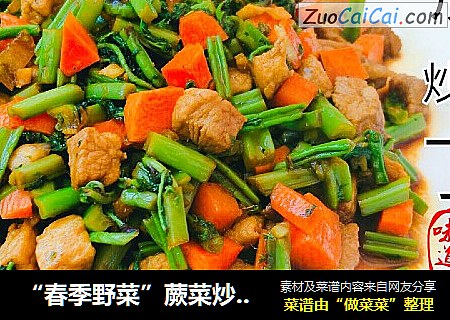 “春季野菜”蕨菜炒肉丁