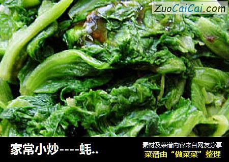 家常小炒----蚝油生菜