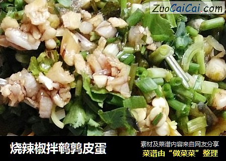 烧辣椒拌鹌鹑皮蛋