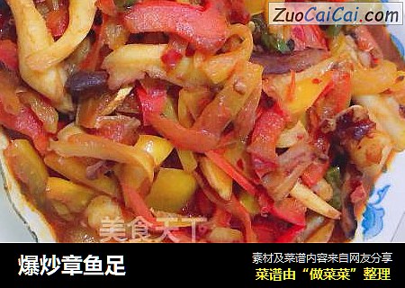 爆炒章鱼足