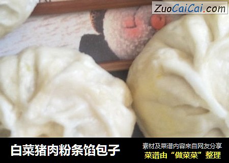 白菜猪肉粉条馅包子
