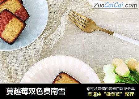 蔓越莓双色费南雪
