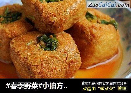 #春季野菜#小油方塞荠菜肉