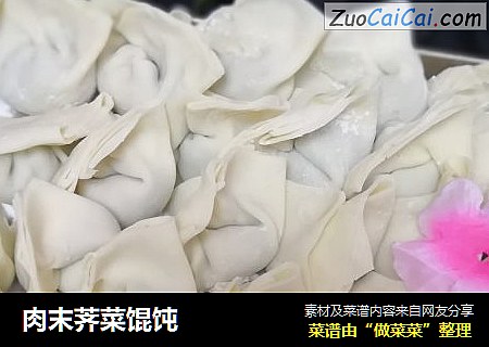 肉末荠菜馄饨