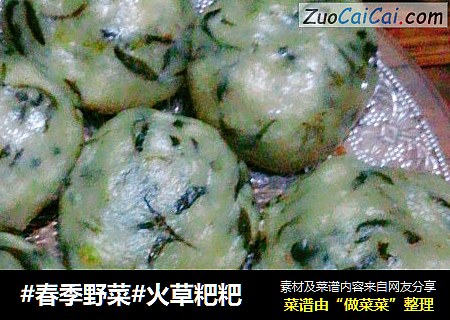 #春季野菜#火草粑粑