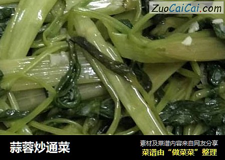 蒜蓉炒通菜