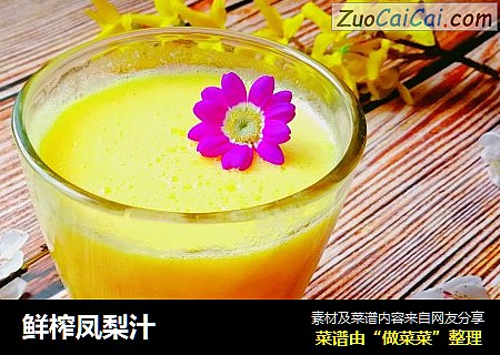 鲜榨凤梨汁