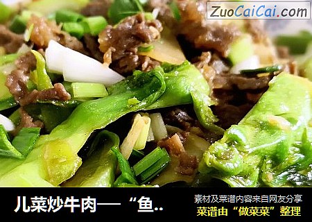 儿菜炒牛肉──“鱼儿厨房”私房菜