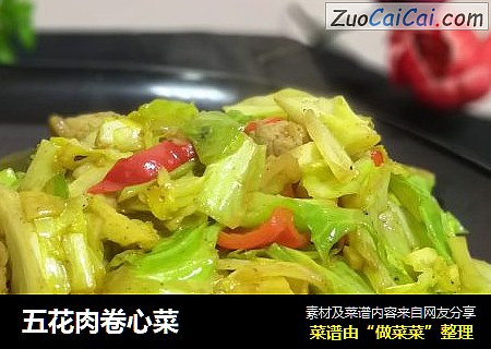 五花肉卷心菜