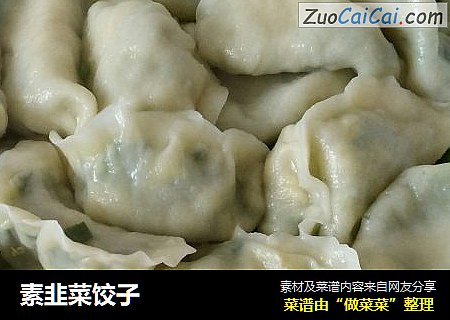 素韭菜饺子