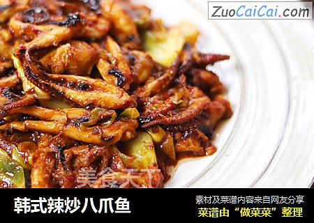 韩式辣炒八爪鱼