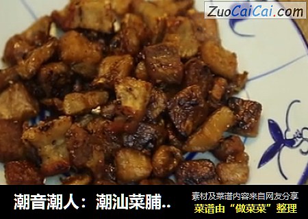 潮音潮人：潮汕菜脯炒油渣