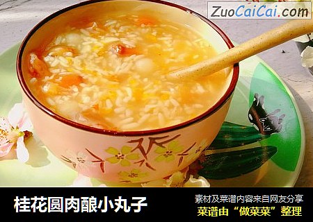 桂花圆肉酿小丸子