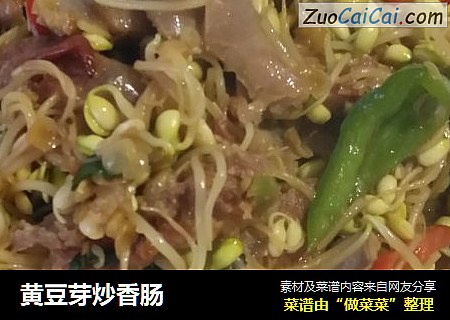 黄豆芽炒香肠