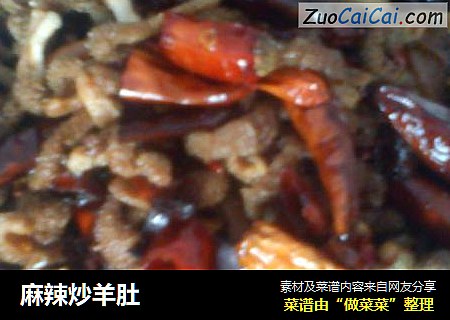 麻辣炒羊肚