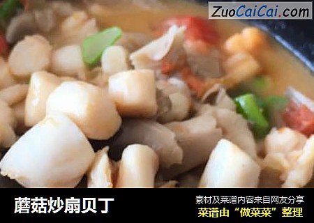 蘑菇炒扇贝丁