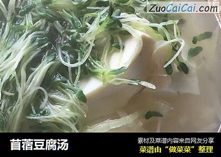 苜蓿豆腐汤