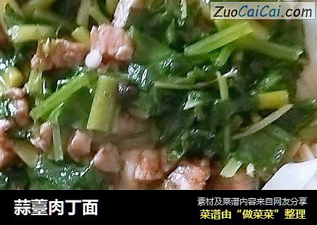 蒜薹肉丁面