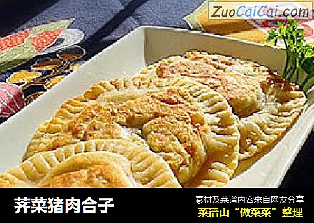 荠菜猪肉合子