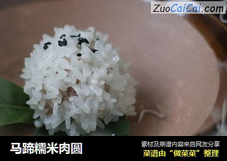 马蹄糯米肉圆