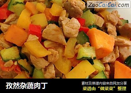 孜然杂蔬肉丁