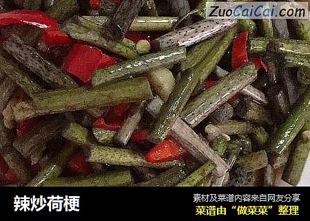 辣炒荷梗
