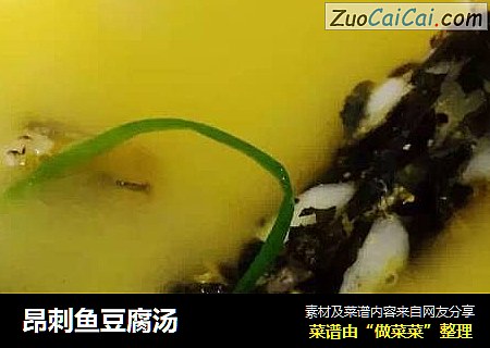昂刺鱼豆腐汤