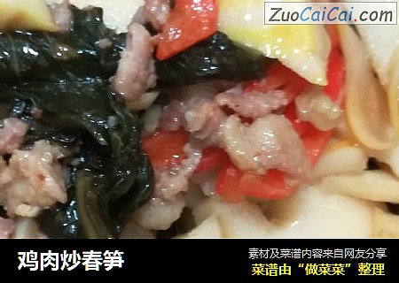 鸡肉炒春笋