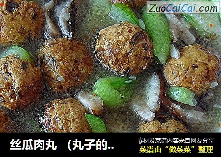 丝瓜肉丸 （丸子的另一种吃法）