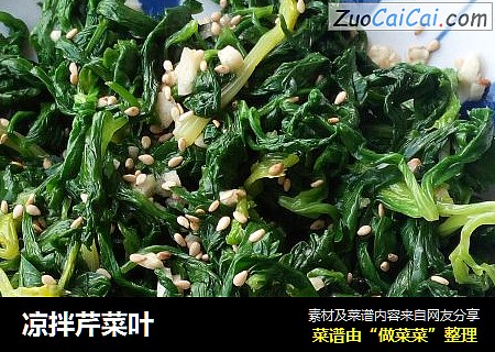 凉拌芹菜叶