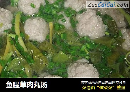 鱼腥草肉丸汤