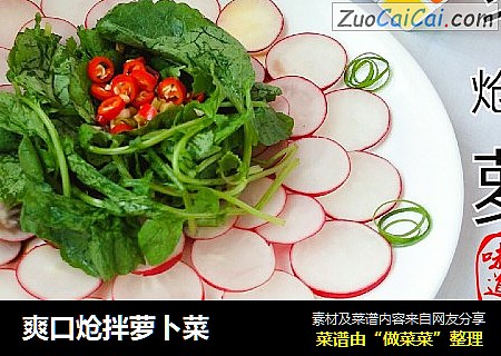 爽口炝拌萝卜菜