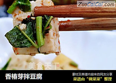 香椿芽拌豆腐