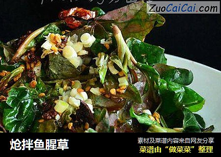 炝拌鱼腥草