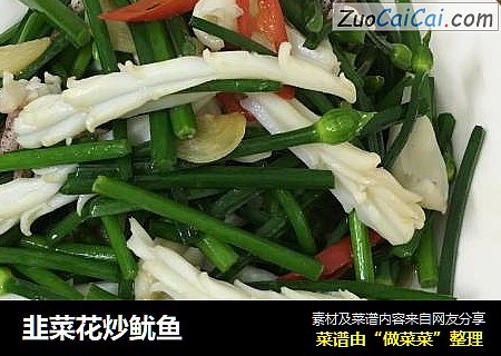 韭菜花炒鱿鱼