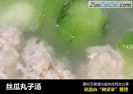 丝瓜丸子汤
