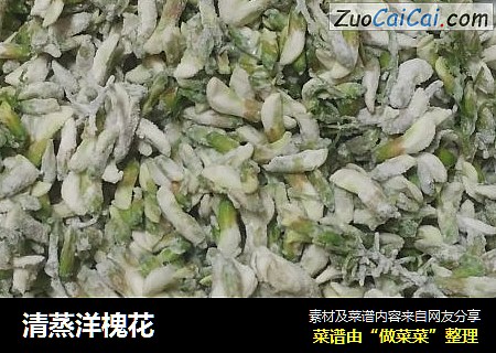 清蒸洋槐花